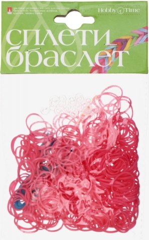 Набор резинок для плетения браслетов «Альт», 300 шт., «Розовый»