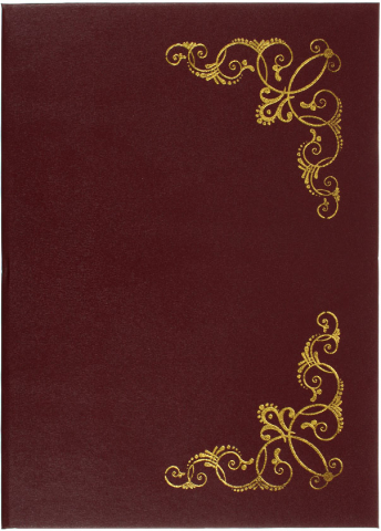 Папка адресная Staff «Виньетка», бордовая