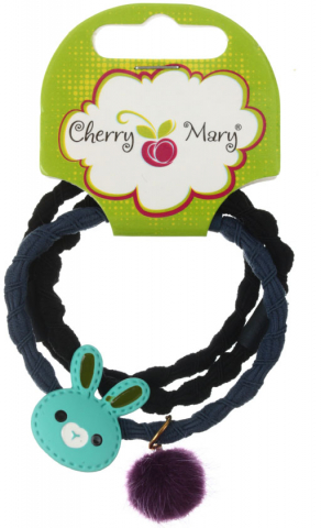 Набор резинок для волос Cherry Mary R6121, №02, 3 шт., ассорти