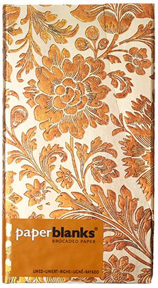 Книжка записная Paperblanks Brocaded Paper, 95*180 мм, 88 л., линия, Honey Bloom «Медовые цветы»
