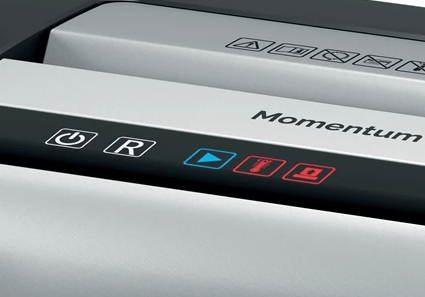 Шредер Rexel Momentum X406, размер частиц 4*28 мм, черный с серым Шредер Rexel Momentum X406, размер частиц 4*28 мм, черный с серым
