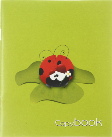 Тетрадь общая А5, 48 л. на скобе «Божья коровка», 165*200 мм, клетка