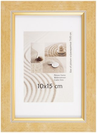 Фоторамка пластиковая Innova, 10*15 см, светлое дерево
