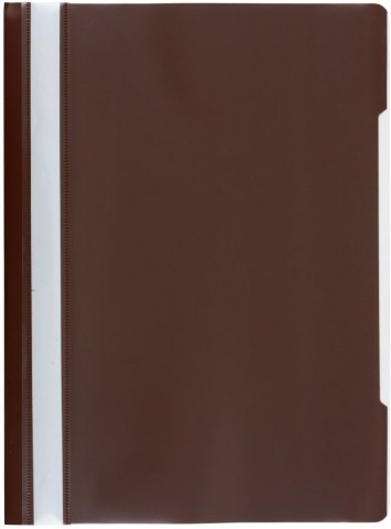 Папка-скоросшиватель пластиковая А4 Sponsor, толщина пластика 0,16 мм, коричневая