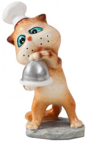 Сувенир полистоун «Котишка» 6×5,5×10,5 см, «Котишка шеф-повар»