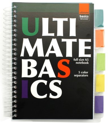Блокнот с разделителями для записей Ultimate Basics, 170*214 мм, 150 л., клетка, цвета обложки ассорти (цена за 1 шт.)
