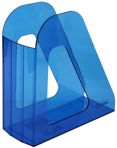 Лоток вертикальный «Стамм. Фаворит», 240*230*90 мм, тонированный синий