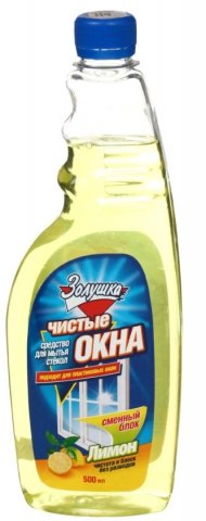 Средство для мытья стекол «Чистые окна» , 500 мл, без распылителя, «Лимон» Средство для мытья стекол «Чистые окна» , 500 мл, без распылителя, «Лимон»