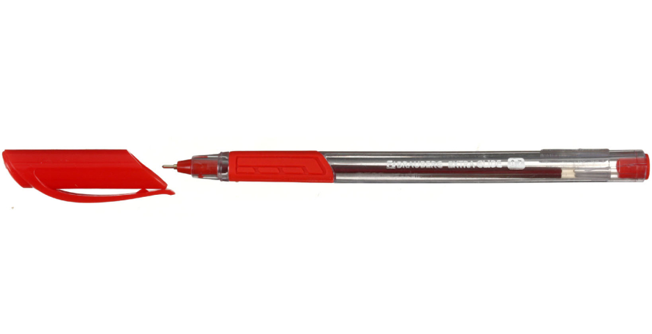 Ручка шариковая одноразовая Brauberg Extra Glide GT корпус прозрачный, стержень красный Ручка шариковая одноразовая Brauberg Extra Glide GT корпус прозрачный, стержень красный