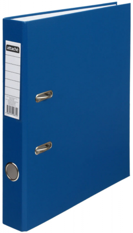 Папка-регистратор Attache Economy с односторонним ПВХ-покрытием, корешок 50 мм, синий