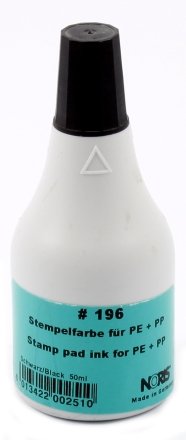Краска штемпельная для полиэтилена и полипропилена Noris 196 тип 196 СS, 50 мл, черная Краска штемпельная для полиэтилена и полипропилена Noris 196 тип 196 СS, 50 мл, черная