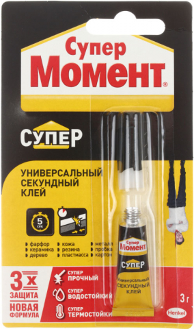Клей-супер «Момент», 3 г Клей-супер «Момент», 3 г