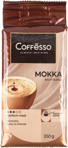 Кофе молотый Coffesso Mokka, 250 г, среднеобжаренный