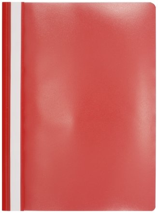 Папка-скоросшиватель пластиковая А4 Standart, толщина пластика 0,18 мм, красная