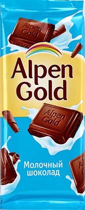 Шоколад Alpen Gold, 90 г, молочный шоколад