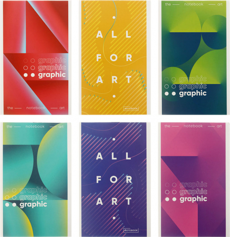 Блокнот на скобе ARTspace (А6) 100×165 мм, 48 л., клетка, Mono-trend. Микс, ассорти Блокнот на скобе ARTspace (А6) 100×165 мм, 48 л., клетка, Mono-trend. Микс, ассорти