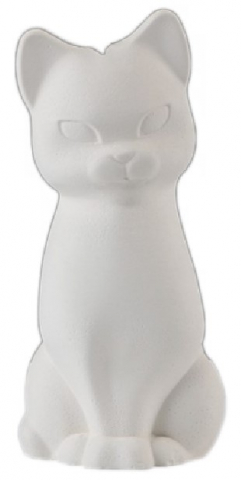 Копилка гипсовая Sima-Land 18×8 см, «Кошка», белая