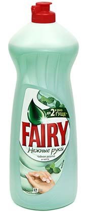 Средство для мытья посуды Fairy, 1000 мл, «Чайное дерево и мята» Средство для мытья посуды Fairy, 1000 мл, «Чайное дерево и мята»
