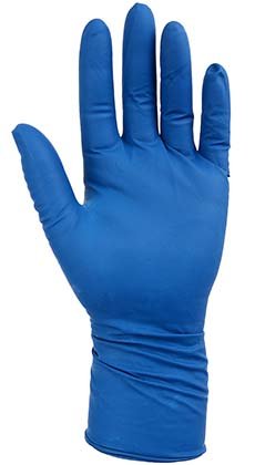 Перчатки латексные хозяйственные Flexy Gloves, размер L, синие