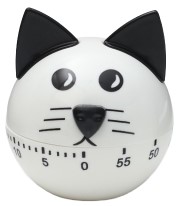 Таймер механический кухонный «Котёнок», 6,5*7,2 см