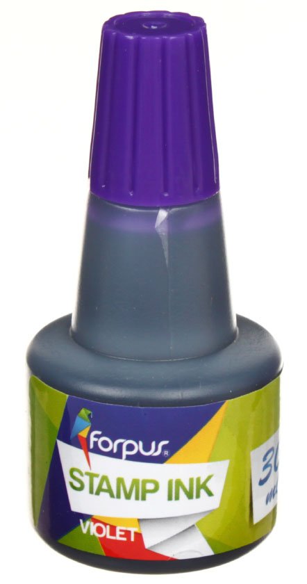 Краска штемпельная Forpus, 30 мл, фиолетовая
