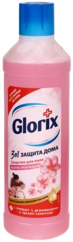 Средство для мытья пола Glorix, 1000 мл, «Весеннее пробуждение» Средство для мытья пола Glorix, 1000 мл, «Весеннее пробуждение»