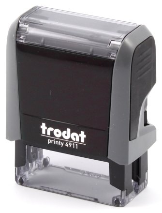 Автоматическая оснастка Trodat 4911, для клише штампа 38*14 мм, корпус серый 