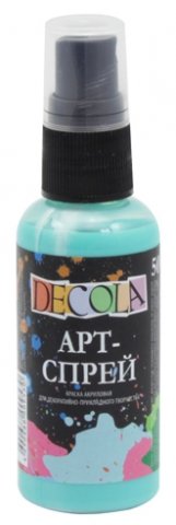 Краска акриловая арт-спрей Decola, 50 мл, мятная