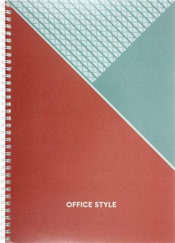 Тетрадь общая А4, 96 л. на гребне Office Style 205×290 мм, клетка, бежевая Тетрадь общая А4, 96 л. на гребне Office Style 205×290 мм, клетка, бежевая