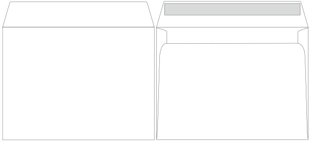 Конверт почтовый 114×162 мм (С6) декстрин, чистый