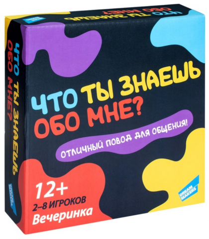 Игра настольная «Что ты знаешь обо мне?», для 2-8 игроков, 12+