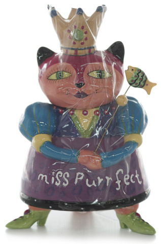 Фигурка сувенирная керамическая Miss Purrfeckt, 13*10 см