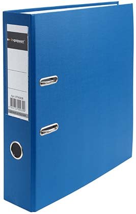 Папка-регистратор inФормат с односторонним ПВХ-покрытием , корешок 70 мм, синий