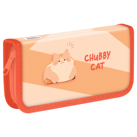 Пенал однокамерный ArtSpace 190×90 мм, Chubby Cat Пенал однокамерный ArtSpace 190×90 мм, Chubby Cat