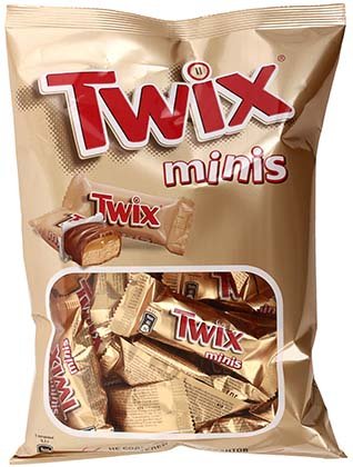 Печенье песочное Twix, 184 г, Minis