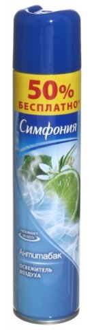 Освежитель воздуха Symphony, 300 мл, «Антитабак» Освежитель воздуха Symphony, 300 мл, «Антитабак»