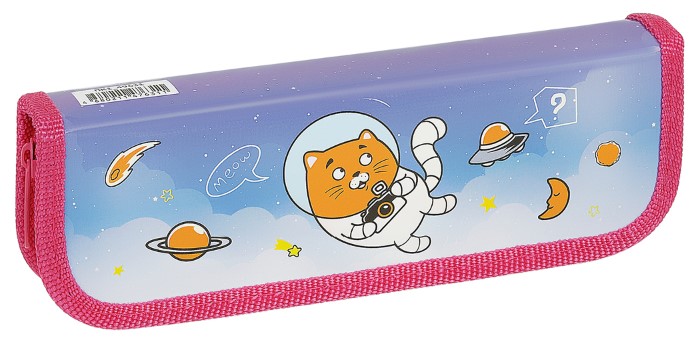 Пенал однокамерный ArtSpace 190×60 мм, Space Cat