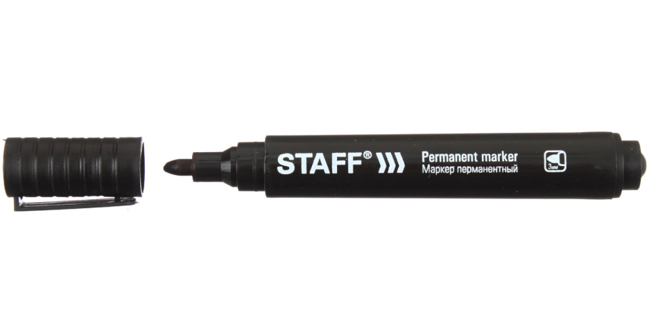 Маркер перманентный Staff Basic Budget PM-125 черный