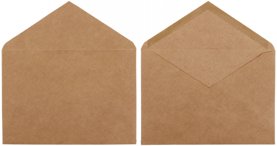 Конверт почтовый 114×162 мм (С6) декстрин, крафт бумага