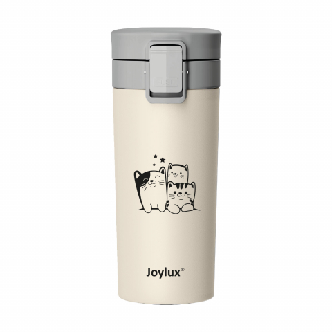 Термокружка Joylux Classic 380 мл, бежевая