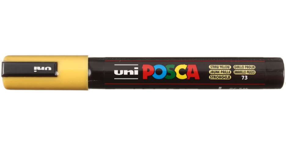 Маркер на водной основе Uni Posca солодо-желтый
