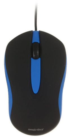 Мышь компьютерная Smartbuy One SBM-329, USB, проводная, черно-синяя Мышь компьютерная Smartbuy One SBM-329, USB, проводная, черно-синяя