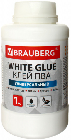Клей ПВА Brauberg «Премиум», 1000 г (1000 мл)