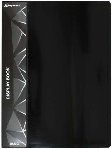 Папка пластиковая на 80 файлов «Бюрократ», толщина пластика 0,8 мм, черная Папка пластиковая на 80 файлов «Бюрократ», толщина пластика 0,8 мм, черная