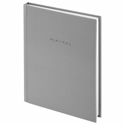 Книжка записная Brauberg Minimal А6 105×145 мм, 80 л., клетка, серый
