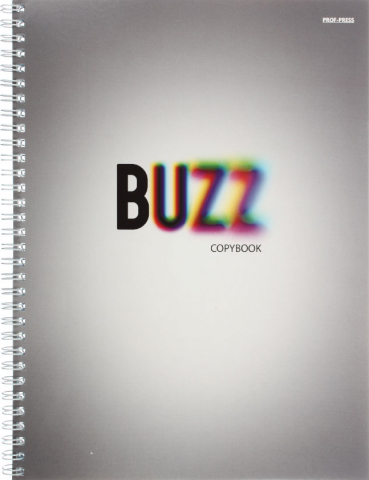 Тетрадь общая А4, 80 л. на гребне Buzz, 203*273 мм, клетка