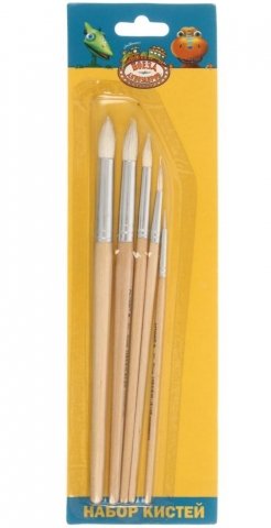 Набор кистей для живописи Action!, 5 шт., (коза №1,3,5,7,9), «Поезд динозавров» Набор кистей для живописи Action!, 5 шт., (коза №1,3,5,7,9), «Поезд динозавров»