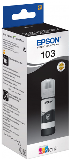 Чернила Epson 103 (водорастворимые), 65 мл, черные (C13T00S14A) Чернила Epson 103 (водорастворимые), 65 мл, черные (C13T00S14A)