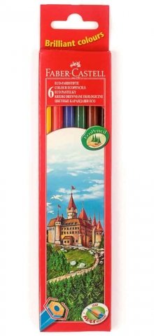 Карандаши цветные «Замок» Faber-Castell, 6 цветов, длина 175 мм 