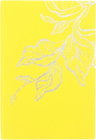 Ежедневник недатированный Bright Leaves, 140*210 мм, 136 л., желтый